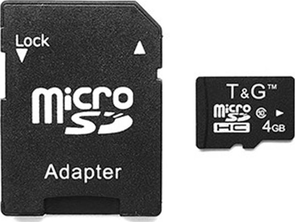 Карта памяти micro SDHC 4GB T&G Class 10 + adapter (TG-4GBSDCL10